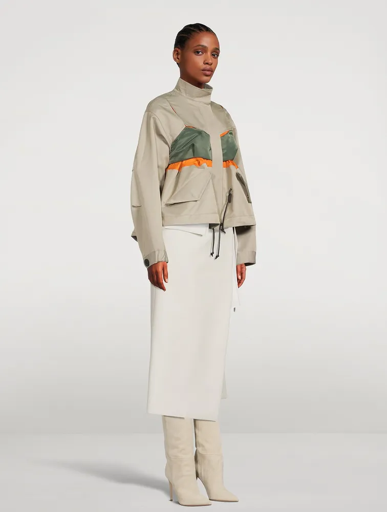 sacai Cotton Gabardine Mix Blouson