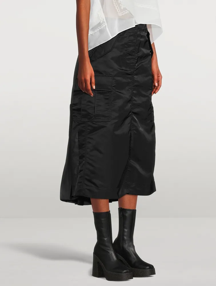 SACAI Nylon Twill Mix Cargo Skirt | Square One