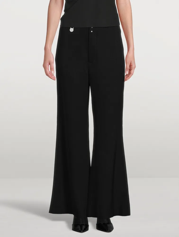 MM6 MAISON MARGIELA Wool Gabardine Flare Trousers | Square One