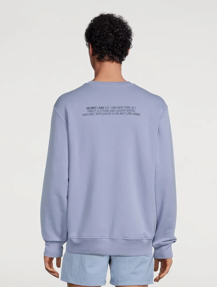 Helmut lang deals logo sweatshirt