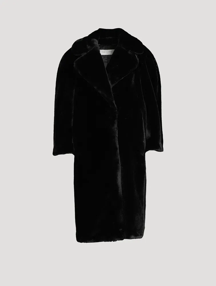 DRIES VAN NOTEN Royal Tris Faux Fur Coat | Yorkdale Mall