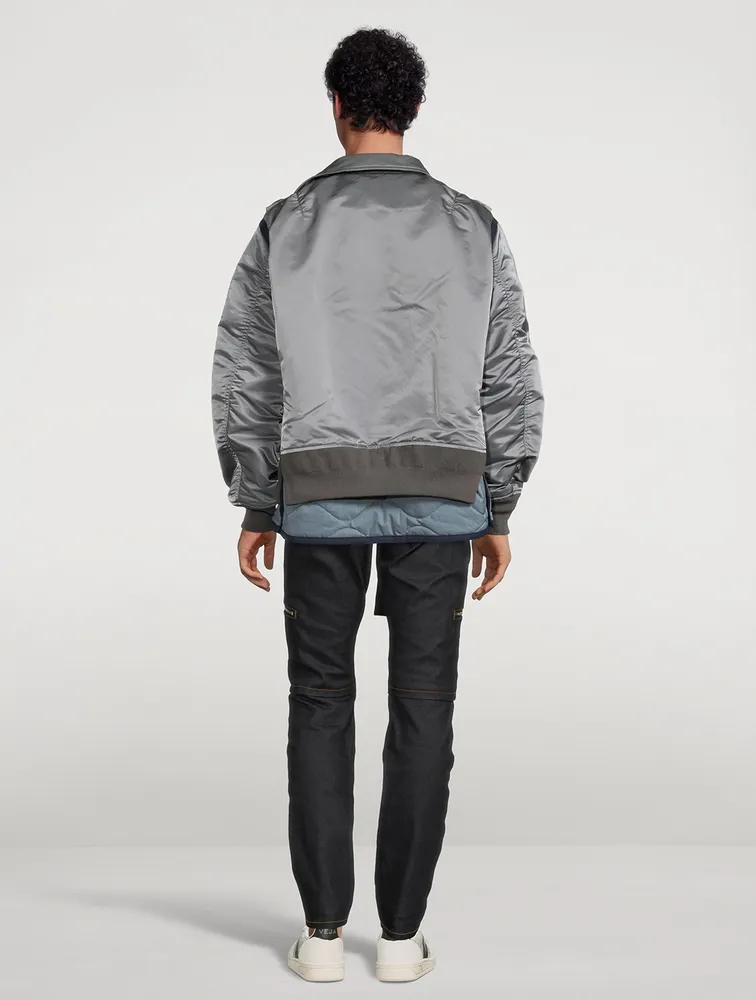 SACAI Nylon Twill Mix Blouson Jacket | Yorkdale Mall