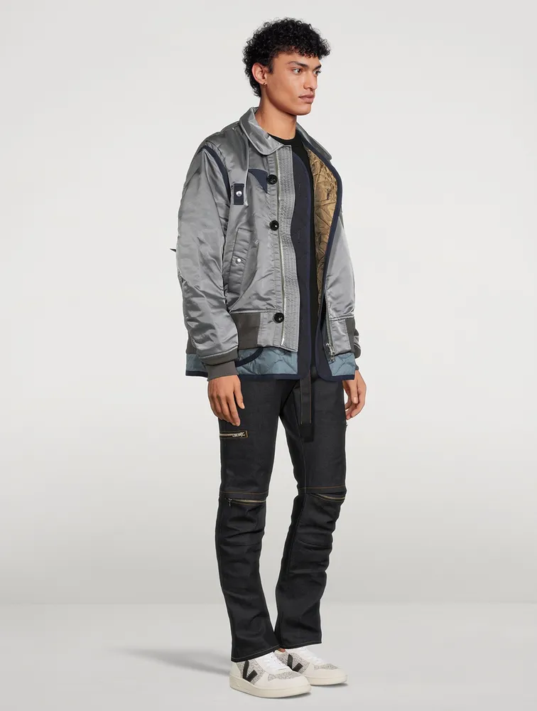 SACAI Nylon Twill Mix Blouson Jacket | Yorkdale Mall