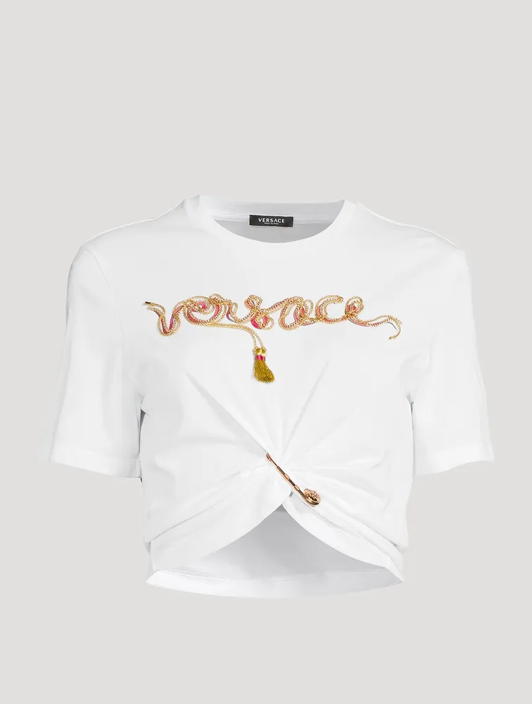 VERSACE Safety Pin Chain T-Shirt | Yorkdale Mall