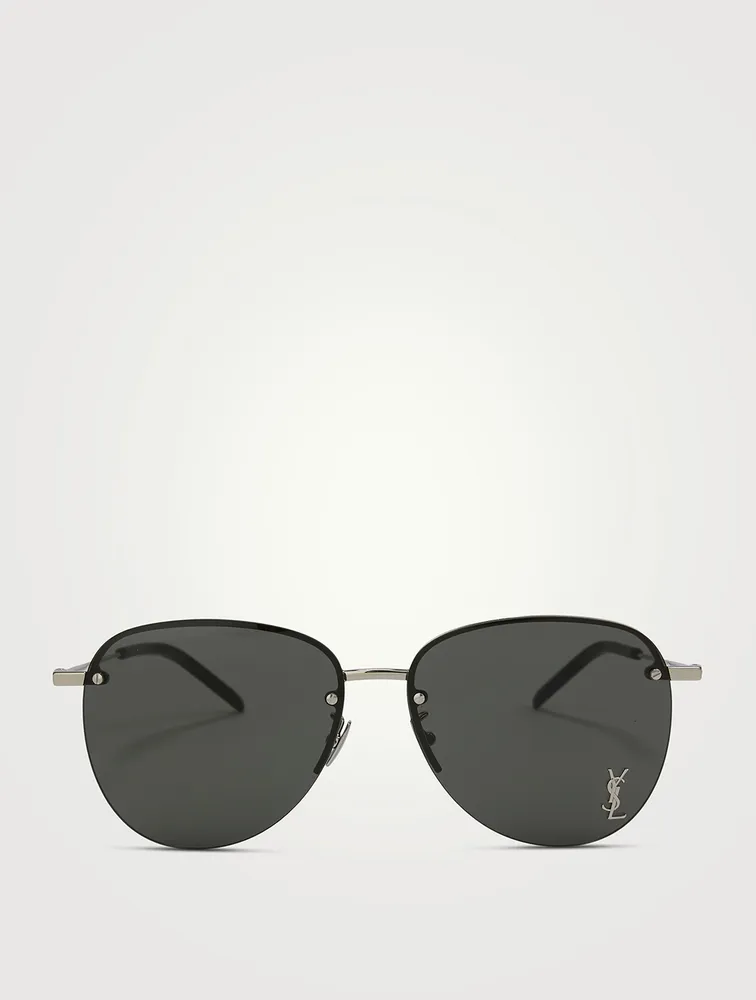 Ysl 2024 aviator sunglasses