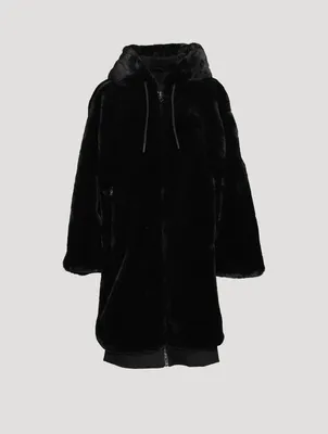 Zara LONG FAUX FUR COAT | Square One