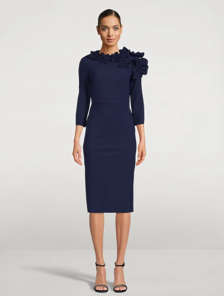 Navy blue three outlet quarter sleeve dresses