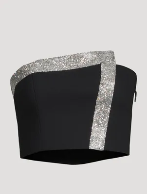 Zara JEWEL BUTTON BUSTIER TOP | Square One