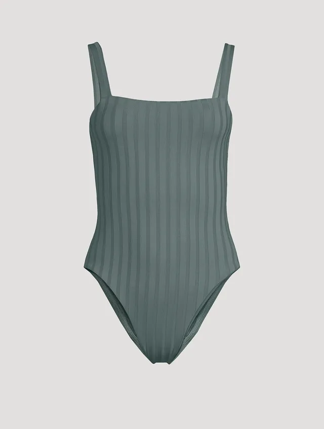 TROPIK Textured Square Neck One-Piece Swimsuit | Square One