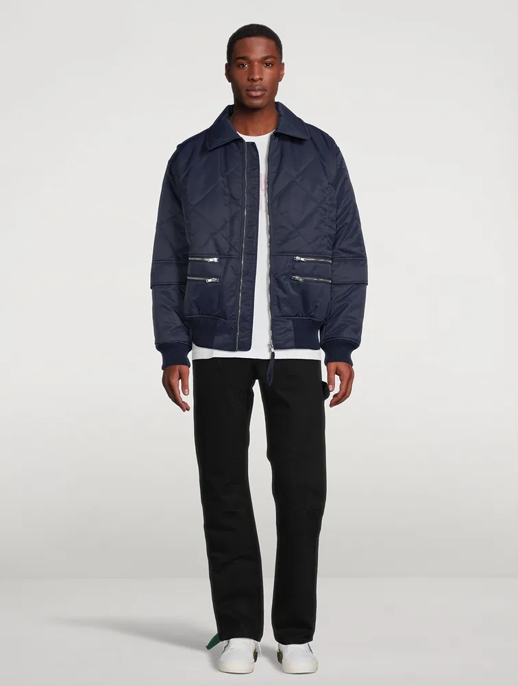 HELMUT LANG Quilted Aviator Jacket | Square One