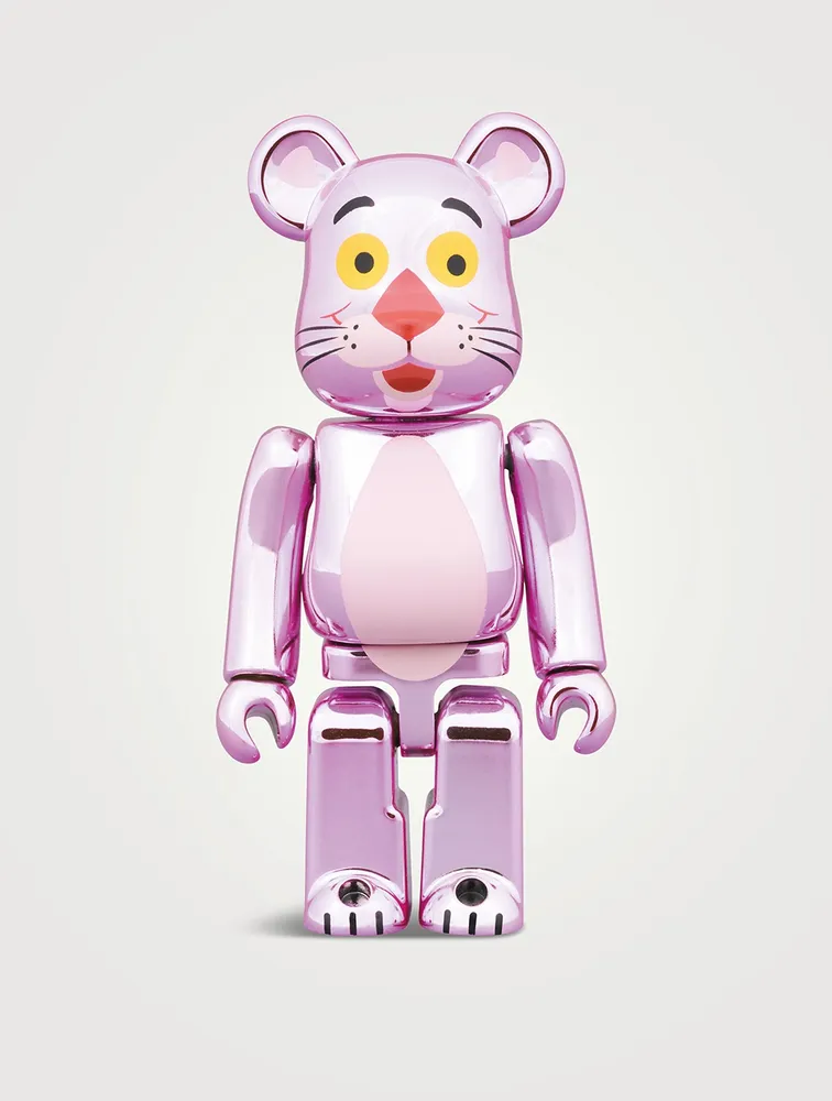 Holt Renfrew Pink Panther Chrome 100% & 400% Be@rbrick Set