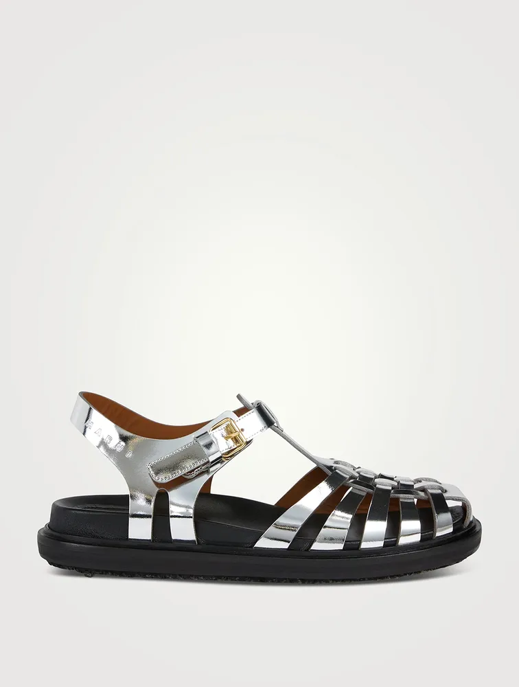 MARNI Mirrored Leather Fisherman Sandals Yorkdale Mall