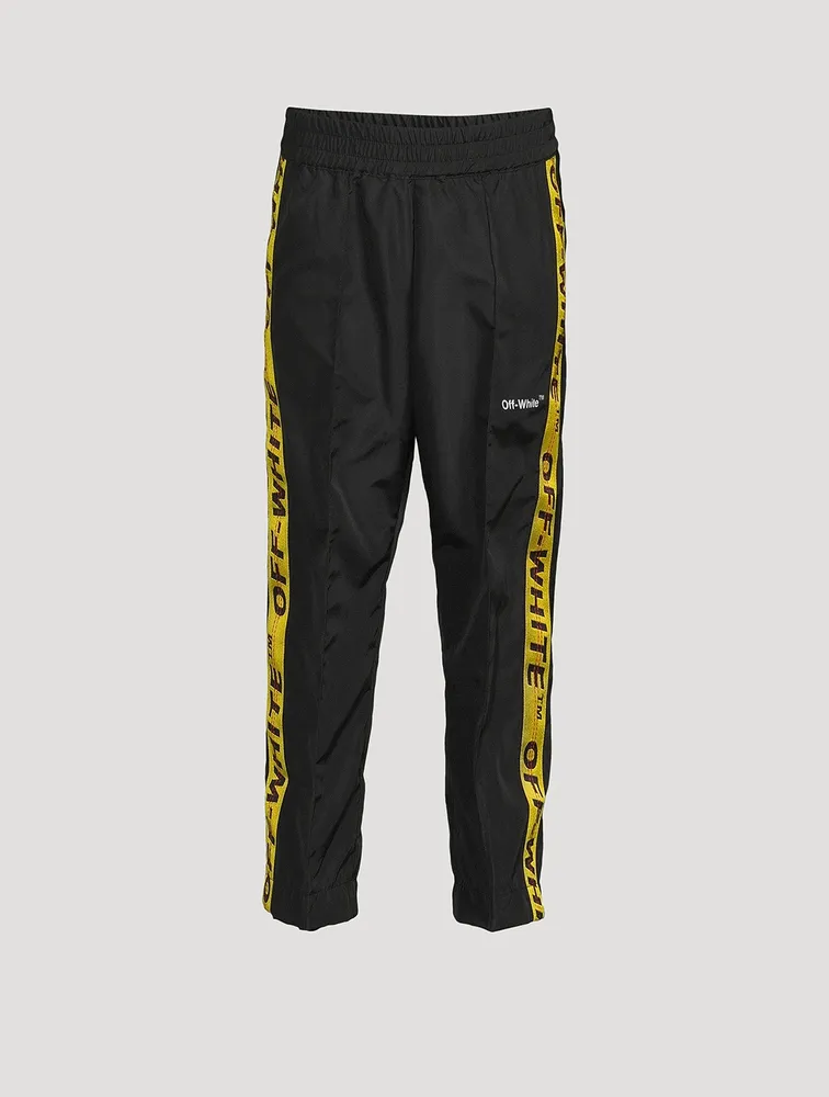 Off white clearance track pants yellow