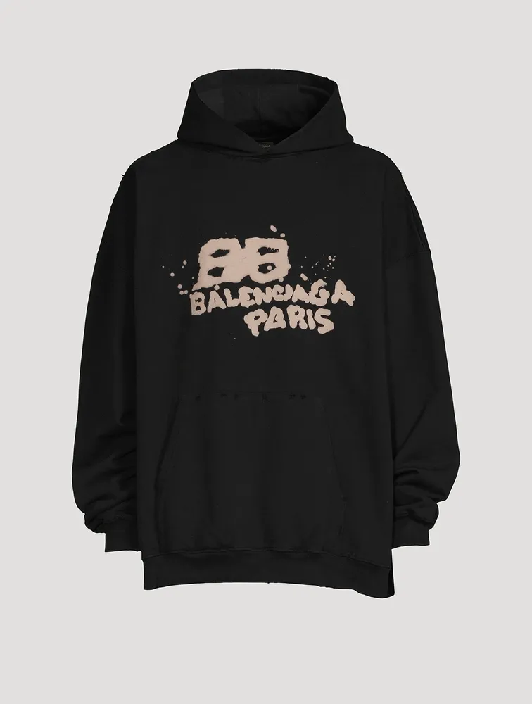 Hand Drawn BB Icon Oversized Hoodie