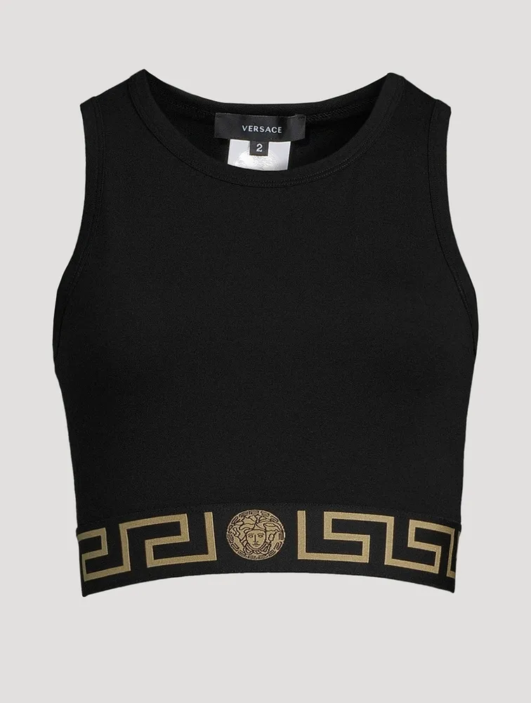 VERSACE Greca Border Crop Top | Square One