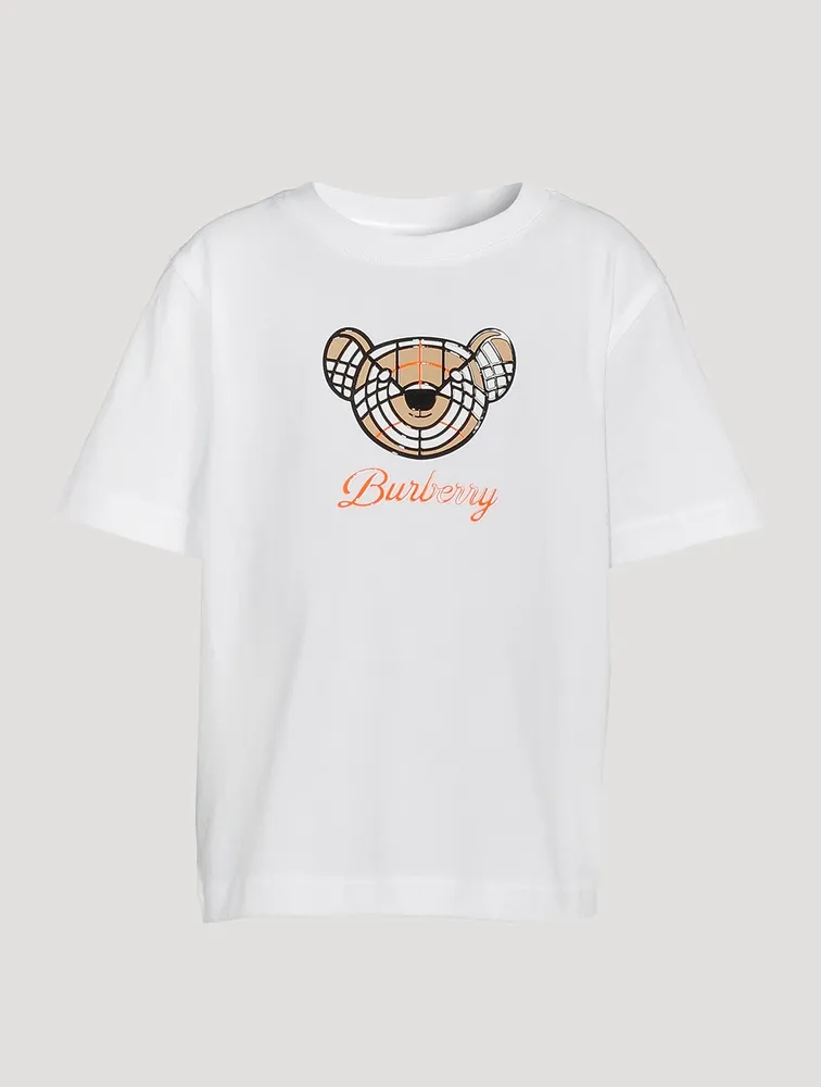 BURBERRY T Thomas Bear Motif Cotton T-Shirt | Yorkdale Mall