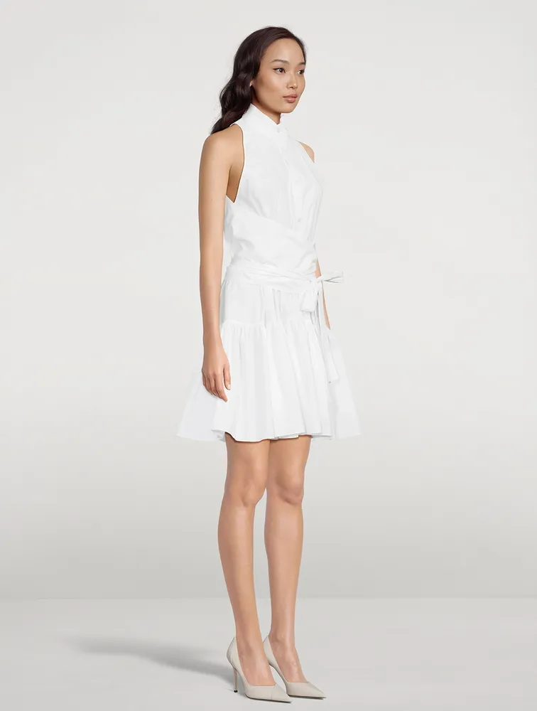 ワンピース Alaia Cotton poplin dress White ALAÏA WHITE COTTON POPLIN SHORT DRESS |ALAÏA CA