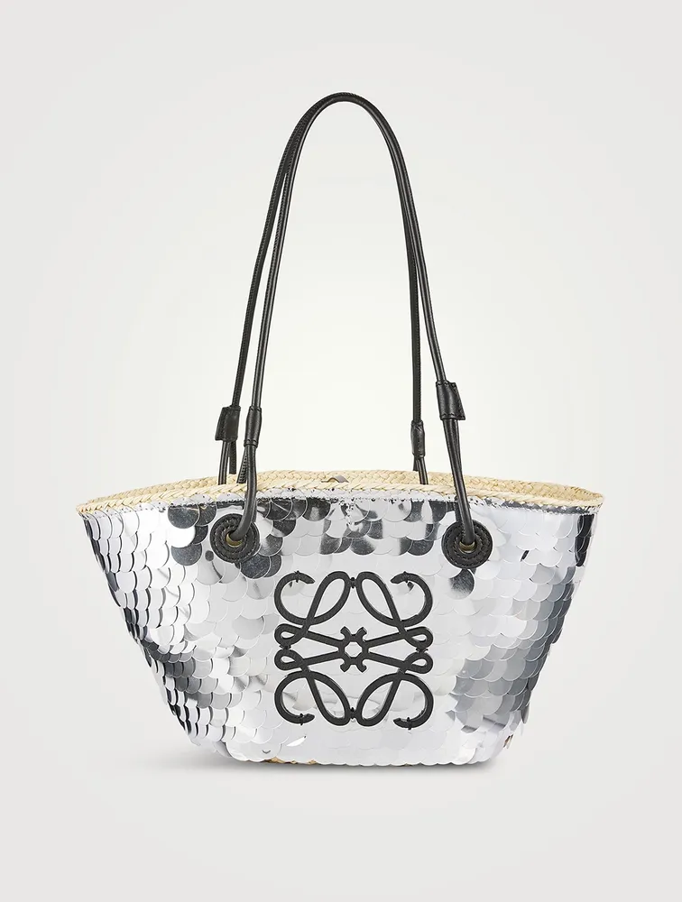 Loewe x Paula's Ibiza Small Anagram Sequin Basket Bag | Yorkdale Mall