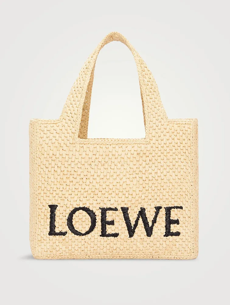 Loewe large raffia online tote