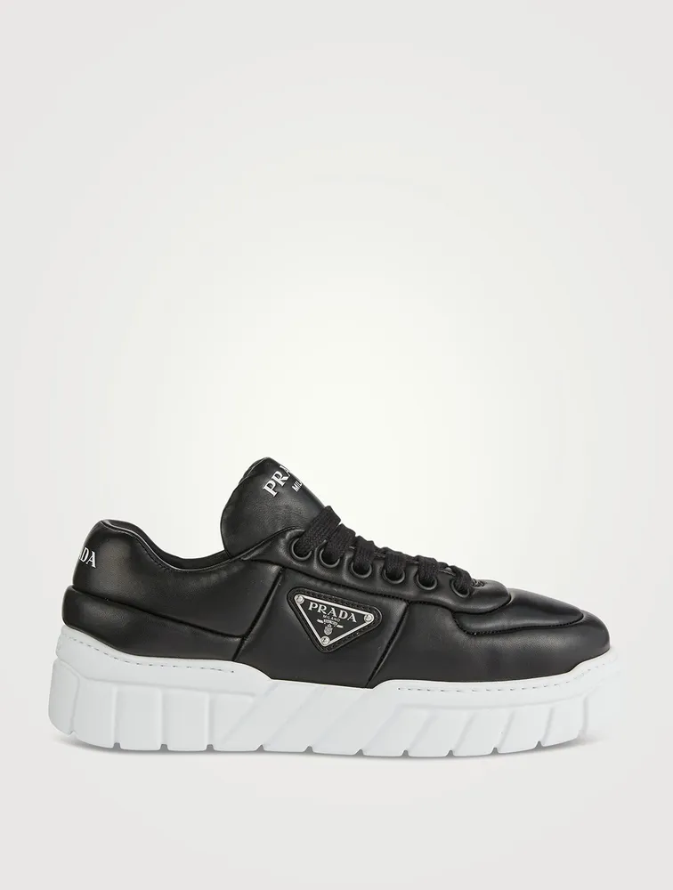 Prada leather sales platform sneakers