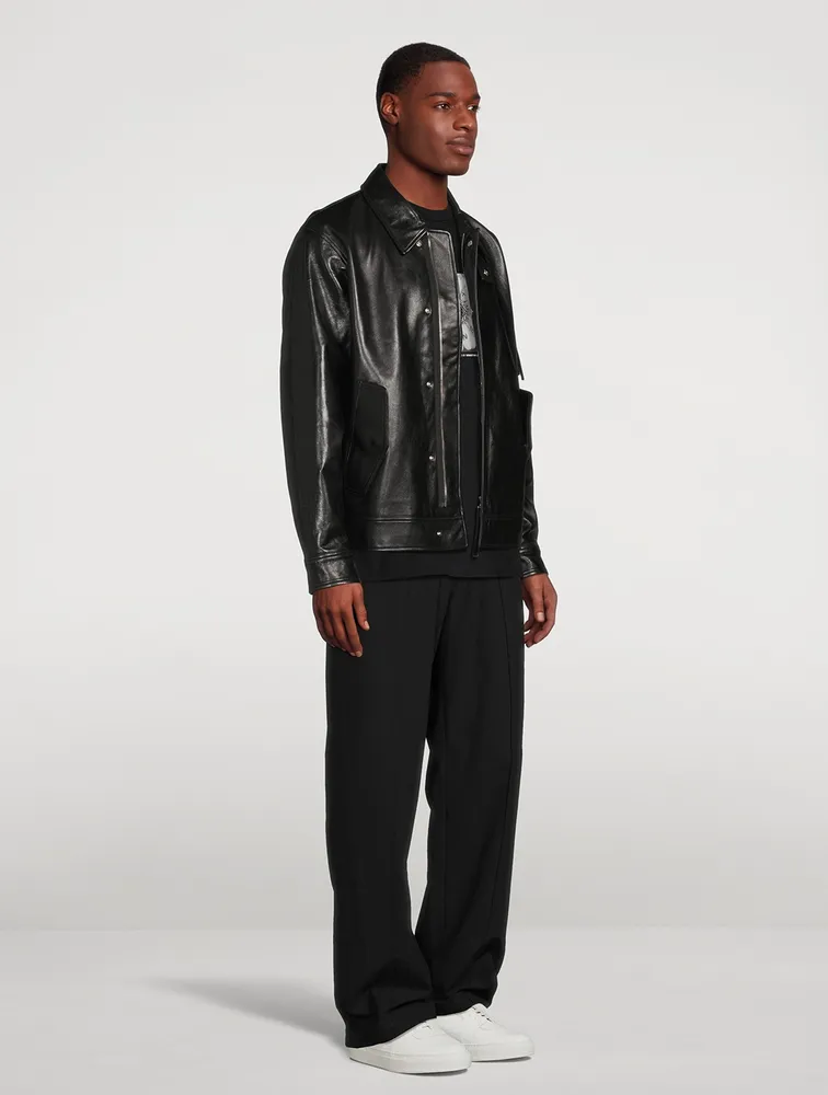 HELMUT LANG Leather Flight Jacket | Square One