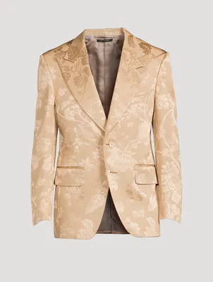 【Acka.】flower jacquard jacket Honor The Gift Flower Jacquard Button-Front Jacket | Saks