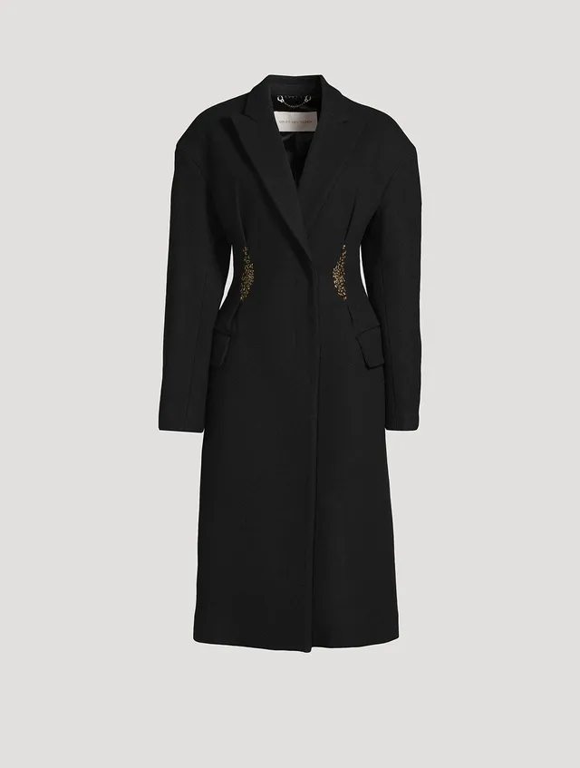 DRIES VAN NOTEN Ravis Embellished Wool Coat | Square One