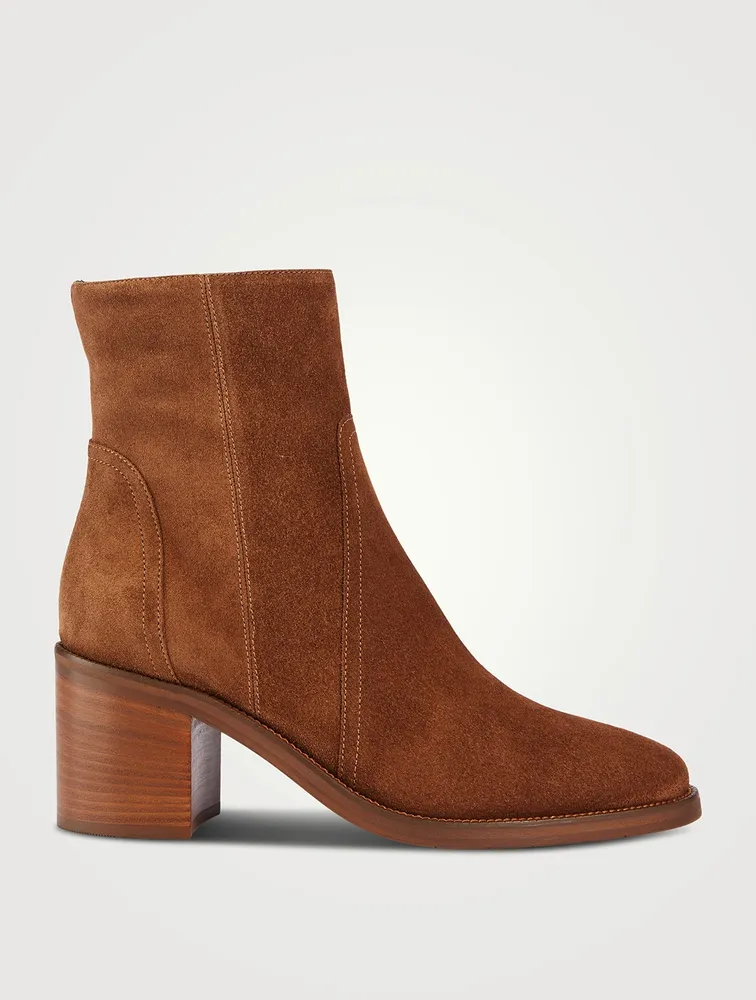 AQUATALIA Janella Suede Ankle Boots Square One