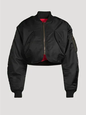 AMIRI MA M.A. Tapestry Cropped Bomber | Square One