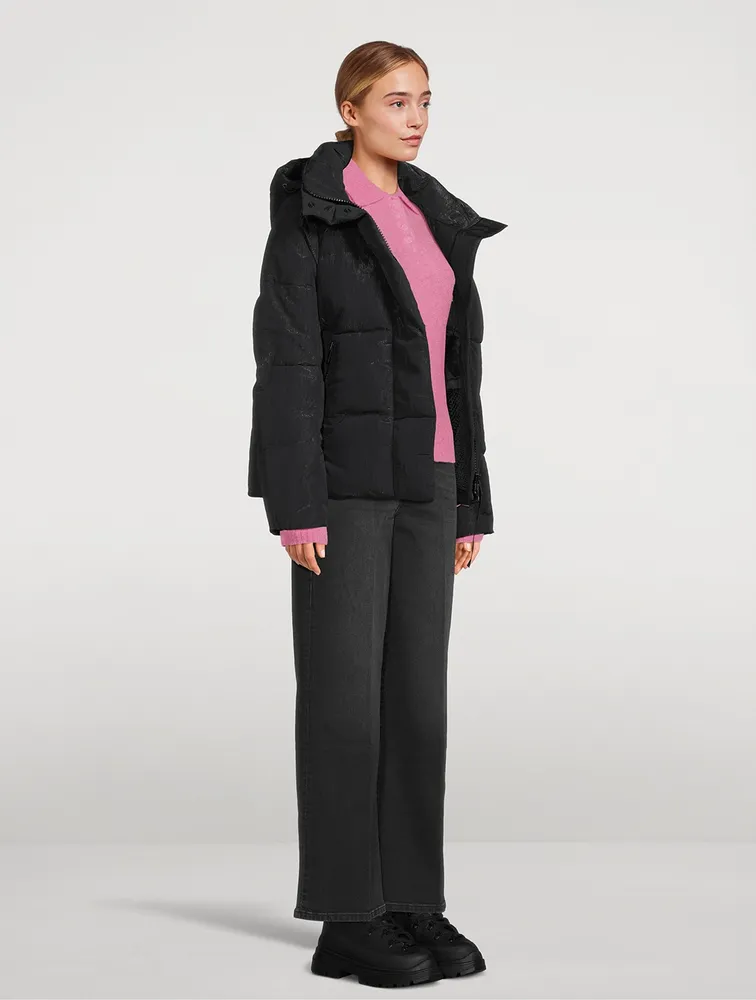 CANADA GOOSE Junction Black Label Shiny Crinkle Down Parka