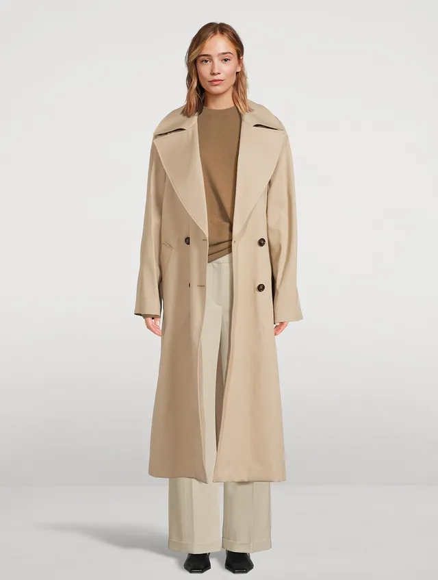 SACAI Bell-Sleeve Patent Trench Coat | Square One