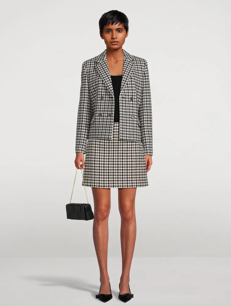 Houndstooth skirt outlet set