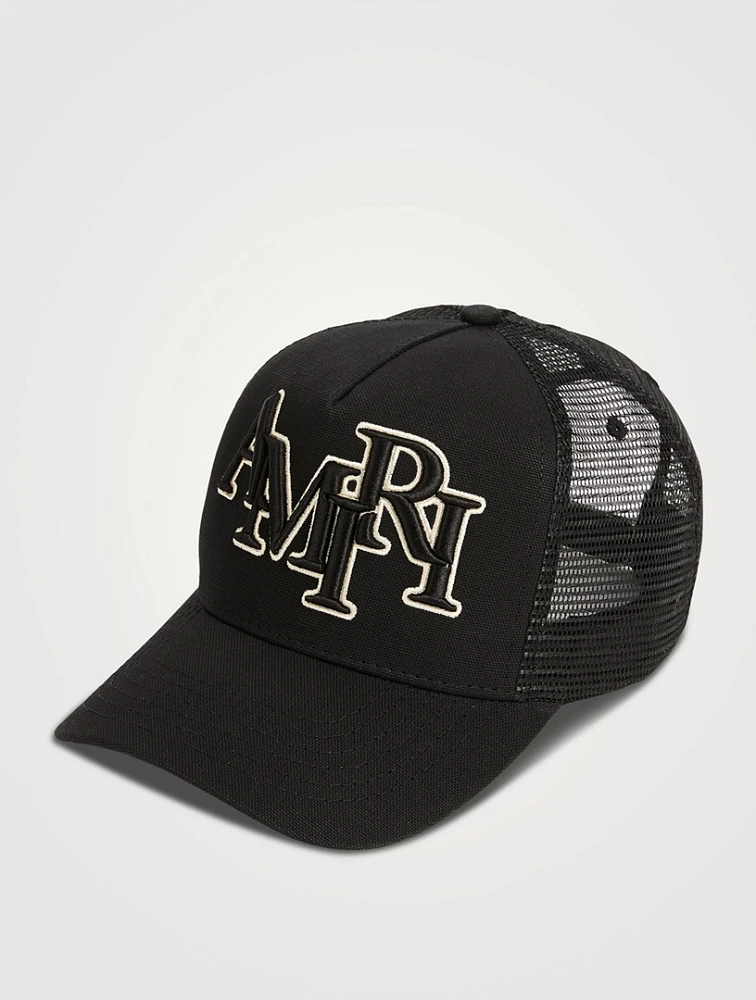 AMIRI Staggered Logo Trucker Hat | Square One