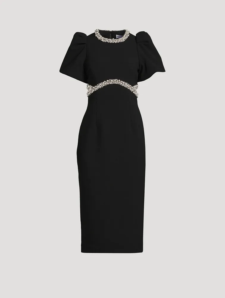 ◆関税込◆【REBECCA VALLANCEC】embellished midi dress Rebecca Vallance Embellished Eva Midi Dress in Black | Lyst