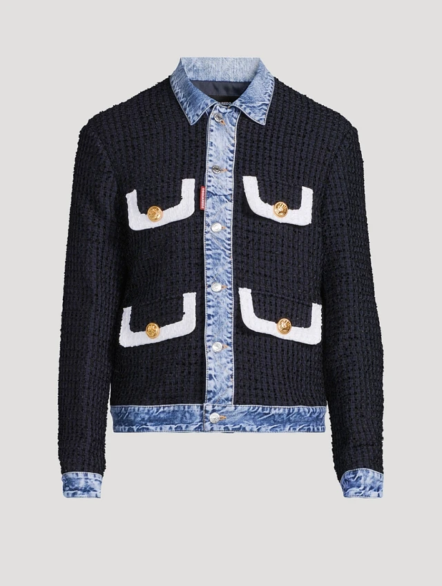 ジャケット・アウター jumelle collarless denim jacket uploading-1440757.jpg