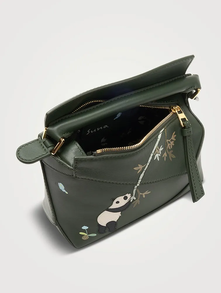 Loewe x Suna Fujita Mini Puzzle Panda Leather Bag | Yorkdale