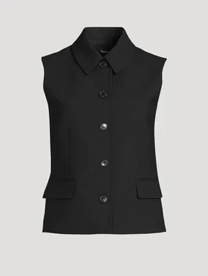 トップス theredthread S ring tailored vest black Ring-Detailed Waistcoat - Black - Blazers - & Other Stories AD