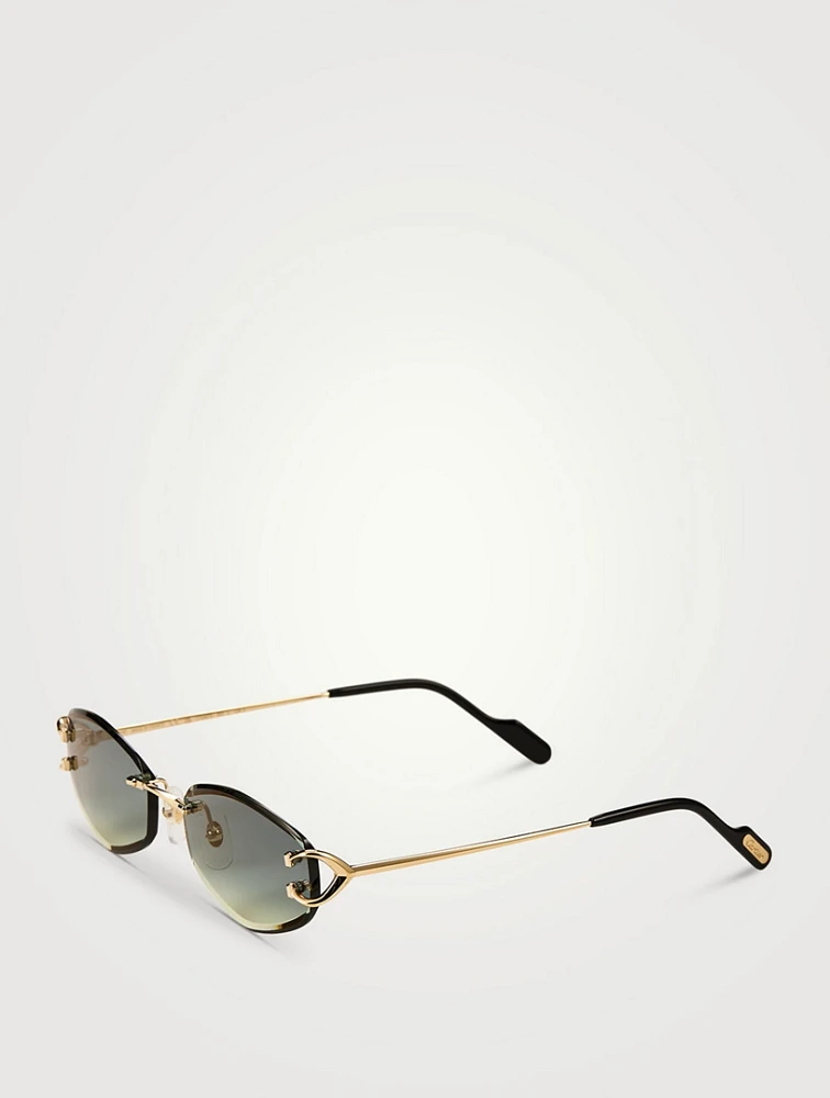 Cartier oval sunglasses sale