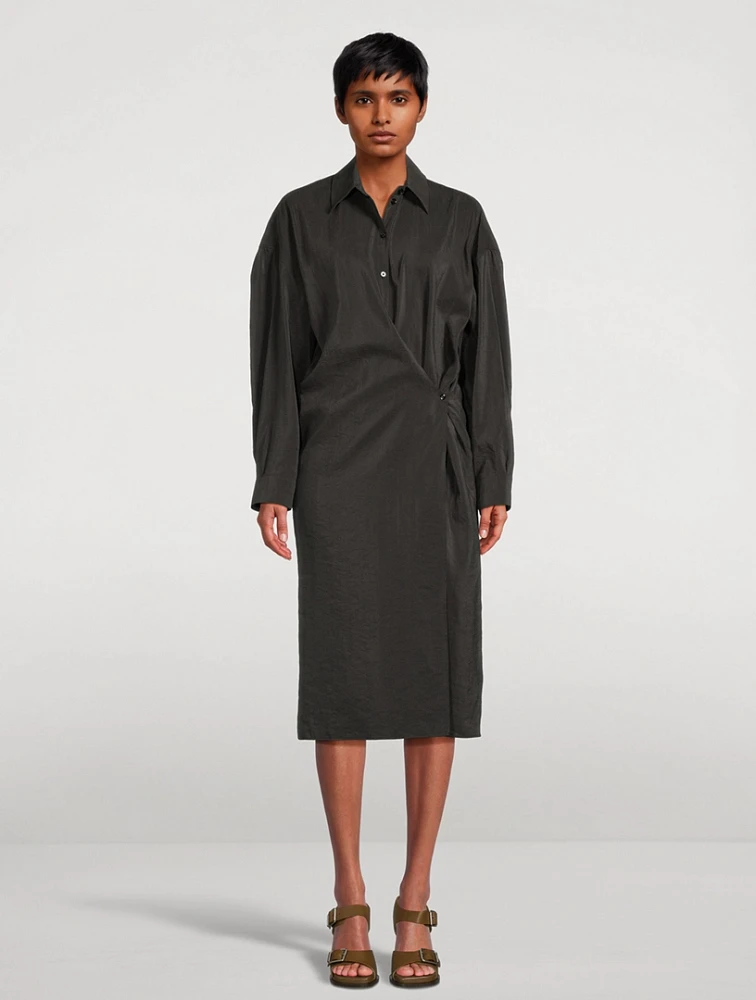 Lemaire｜DRESSES (Short Sleeve Twisted Dress (DR1100 LF1 Lemaire Short Sleeve Twisted Dress Online | Camargue Fashion