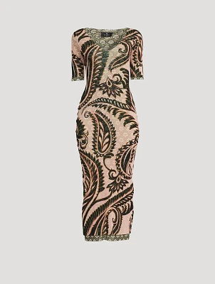 GIVENCHY Shiny Monogram 72 Tulle Midi Dress | Yorkdale Mall