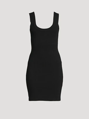 GANNI Melange Rib-Knit Halter Mini Dress | Yorkdale Mall