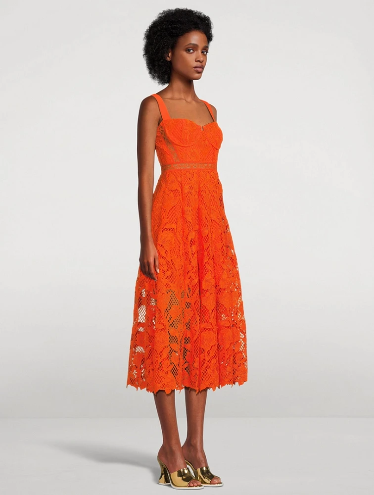 SELF PORTRAIT Lace Midi Dress | Square One
