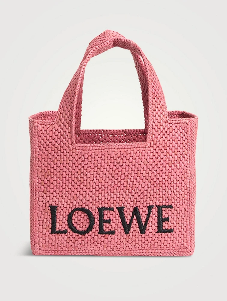 Loewe x Paula's Ibiza Mini Font Raffia Tote Bag | Square One