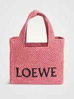 Loewe x Paula's Ibiza Mini Font Raffia Tote Bag | Square One