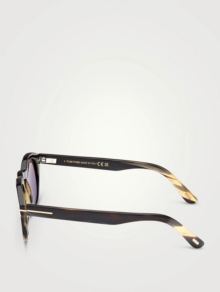Tom ford horn sunglasses hotsell