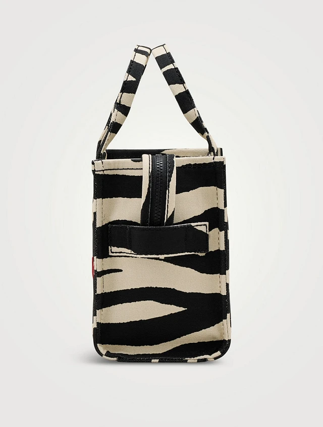 トートバッグ MARC JACOBS The Small Tote Zebra Canvas bag Marc Jacobs The Zebra Canvas Large Tote Bag, Black/White