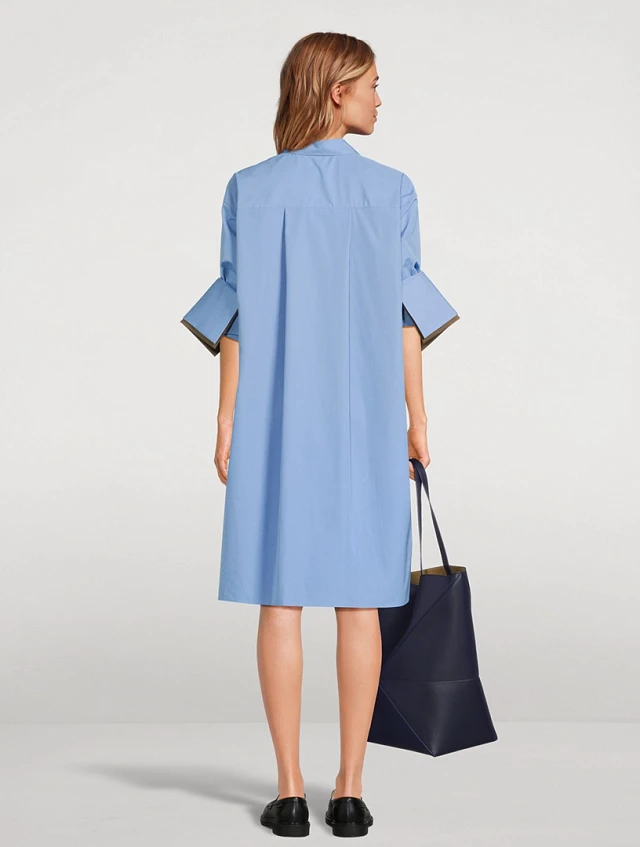 LOEWE Turn-Up Poplin Shirt Dress | Square One