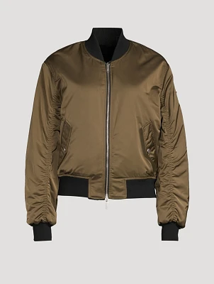 Hudson Green Black Jet Bomber Jacket store