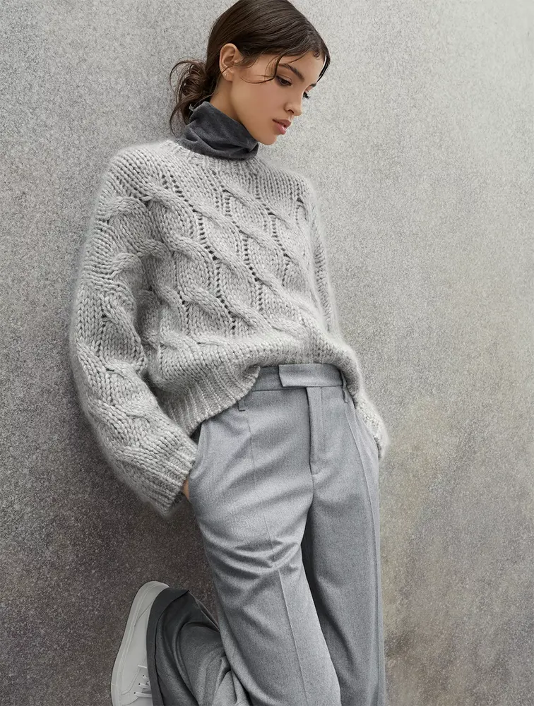 BRUNELLO CUCINELLI Sparkling Mohair And Wool Sweater | Square One