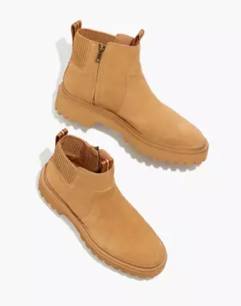 the julien lace up lugsole boot in suede